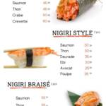 Menu Ô'Sushi Agadir December 2023 091110-637700